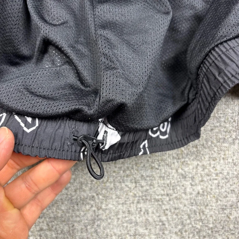 Adidas‎ Badge of Sport Windbreaker Jacket Mens Large Black White All Over HC9177